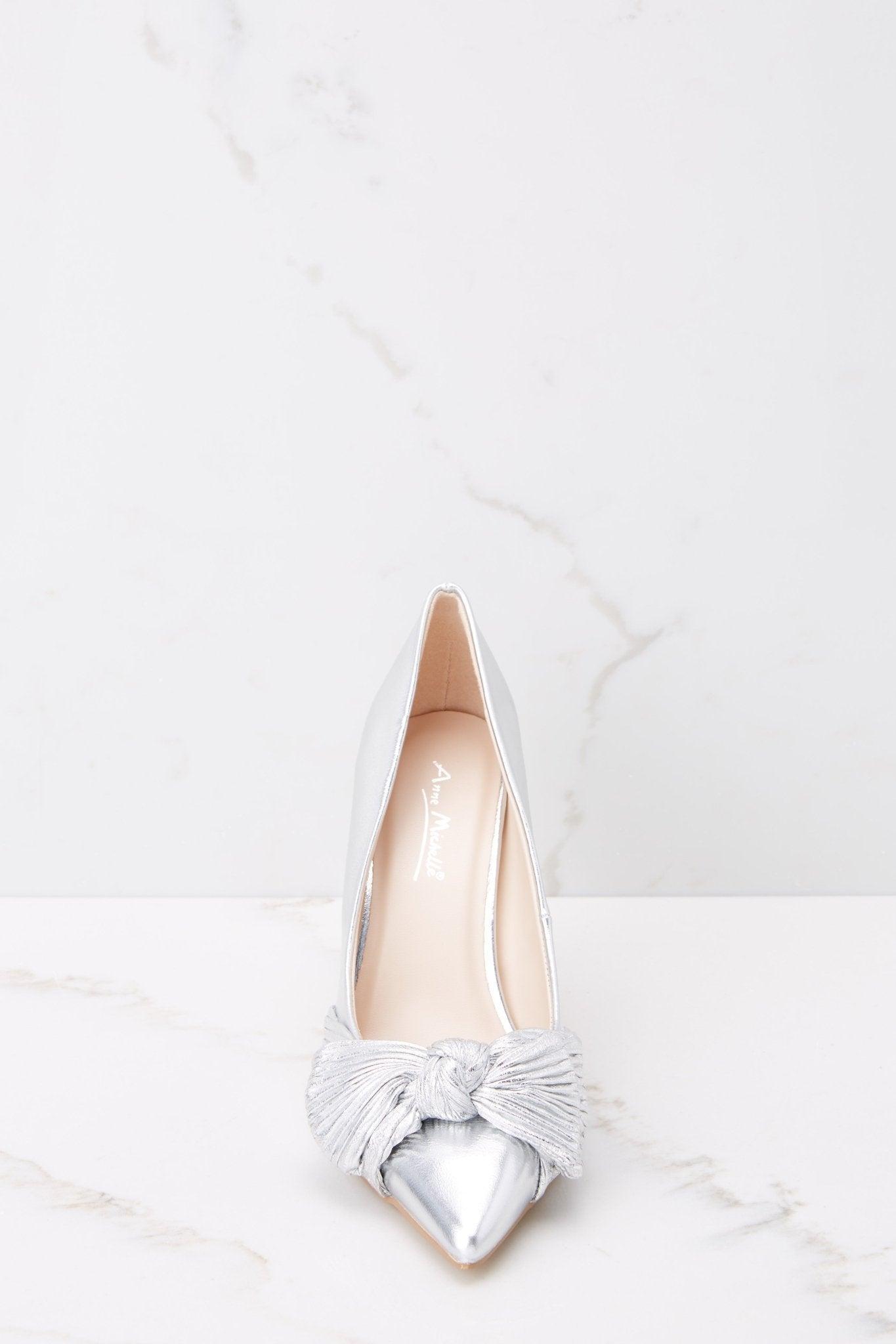 Made For Luxury Silver Heels product image