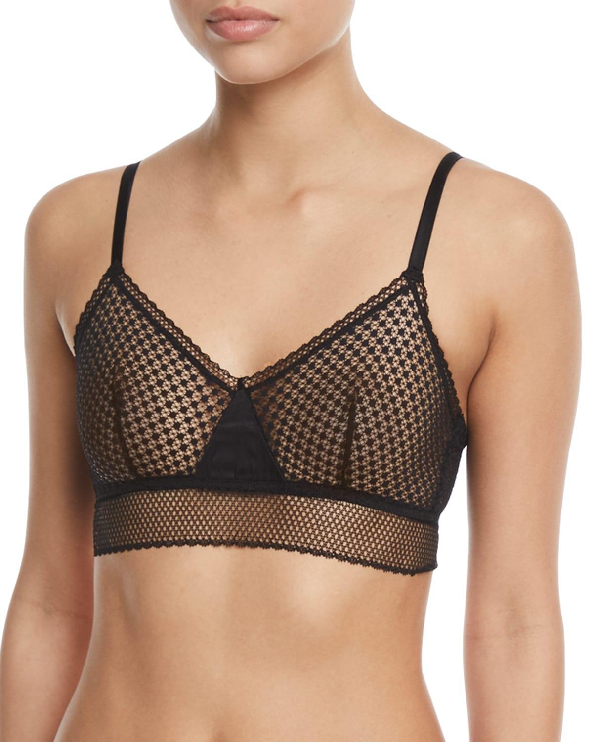 Womens Bella Lace Longline Triangle Bra Product Image