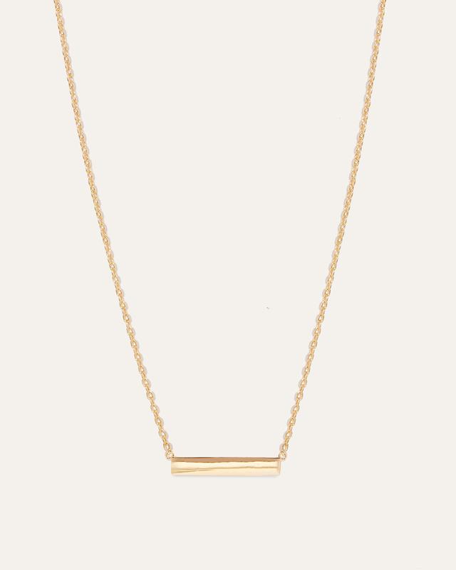 Womens Bar Necklace in Gold Vermeil by Quince Product Image