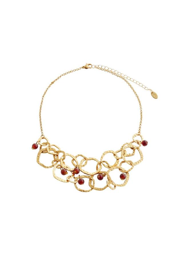 MANGO - Combined hoops necklace - One size - Women Product Image