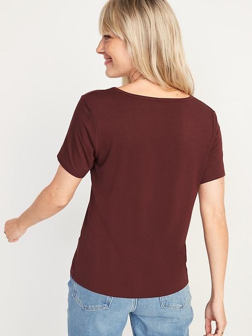 Luxe V-Neck T-Shirt for Women Product Image