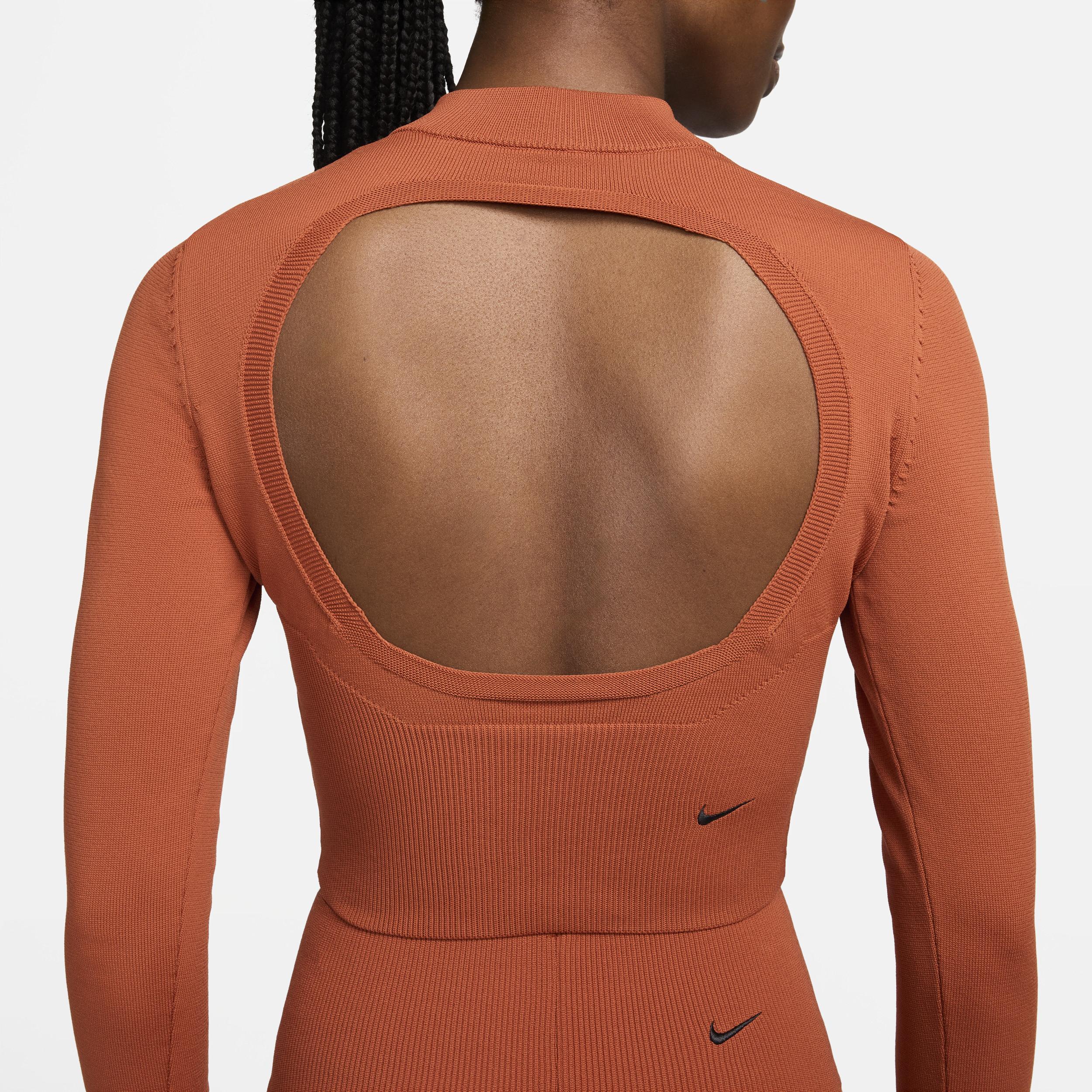 Women's Nike Sportswear Chill Knit Slim Long-Sleeve Cropped Sweater 1/2-Zip Top Product Image