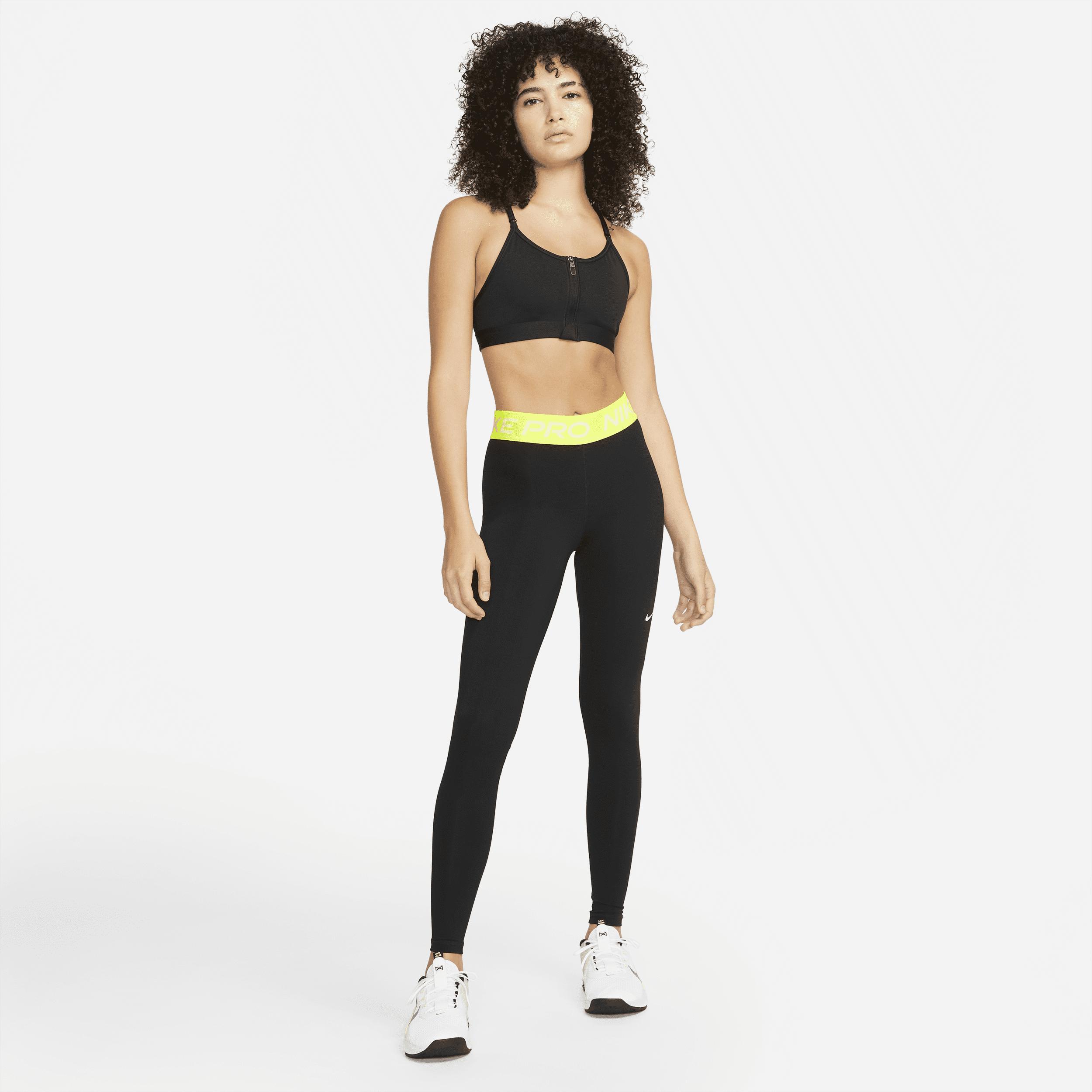 Women's Nike Pro Mid-Rise Mesh-Paneled Leggings Product Image