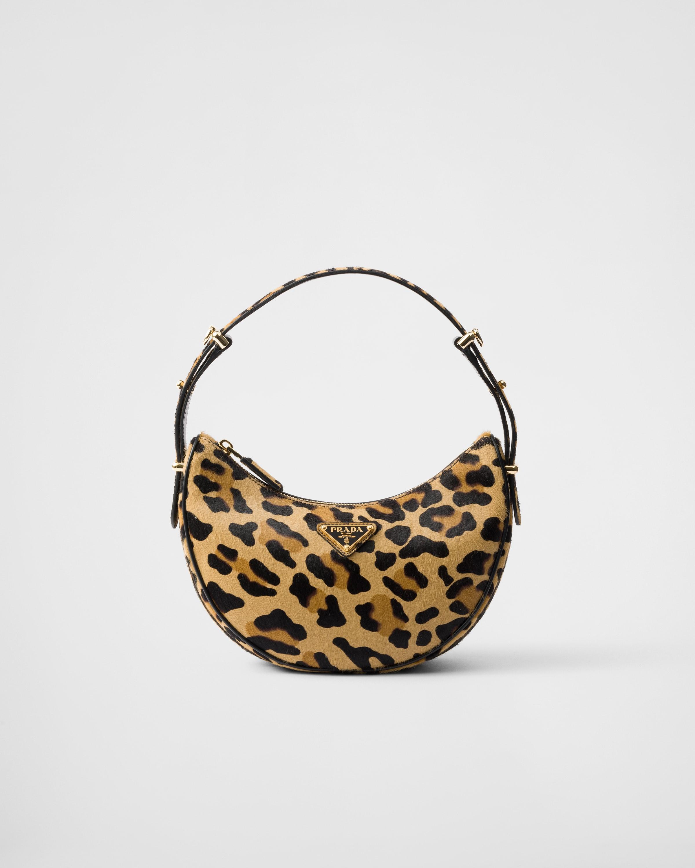 Prada Arqué printed leather shoulder bag Product Image