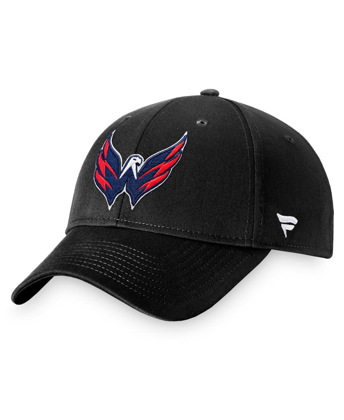 Mens Fanatics Black Washington Capitals Core Adjustable Hat Product Image