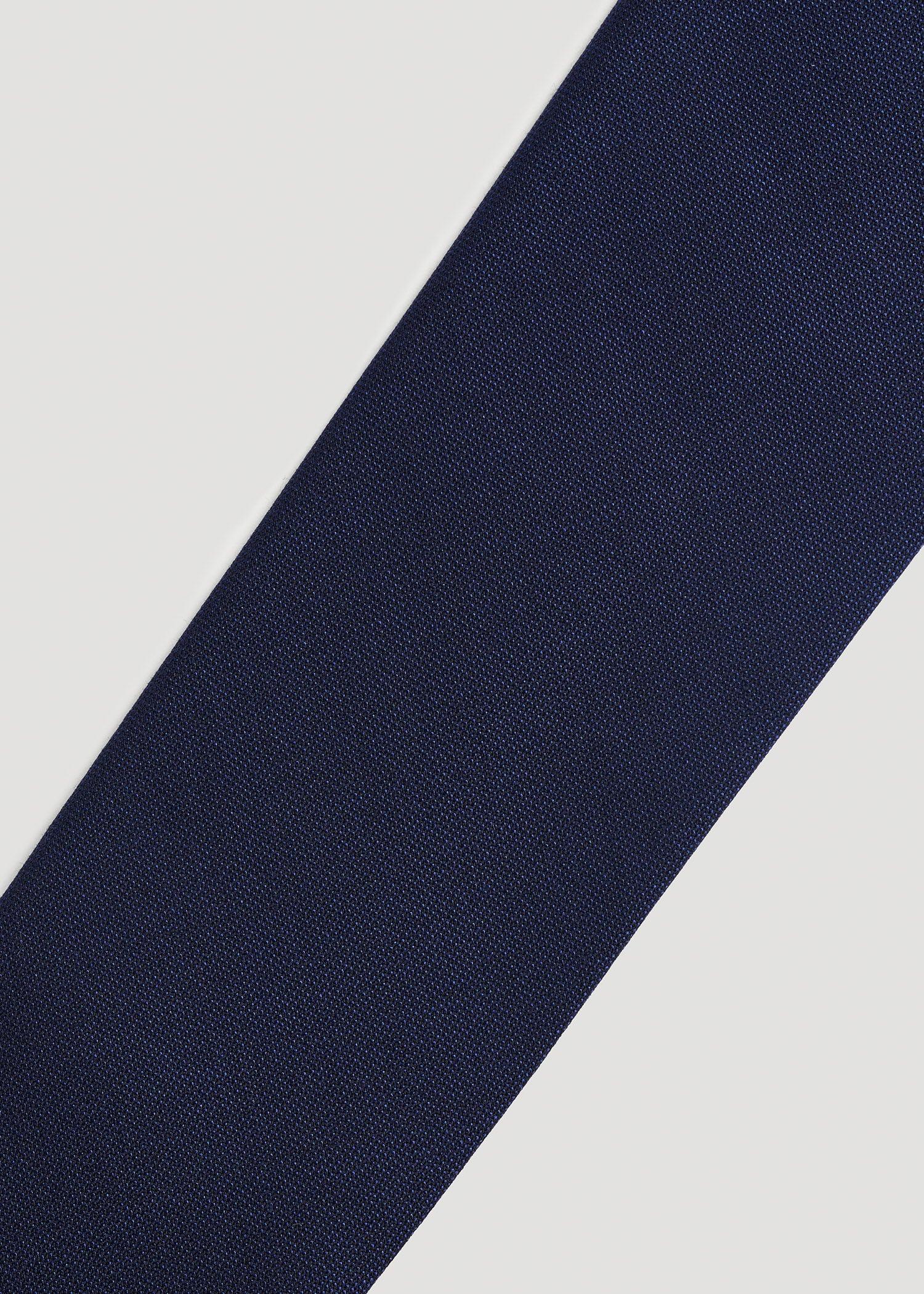 Wool Tie for Tall Men in Navy Male Product Image