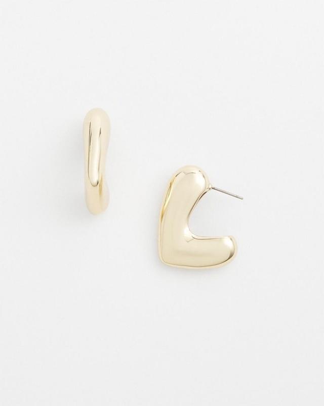 No Droop Gold Tone Mini Hoop Earring   Chico's - Gold - Women Product Image