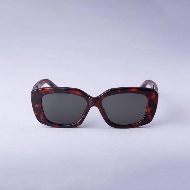 Womens Rounded Cateye Rectangle Sunglasses - A New Day Product Image