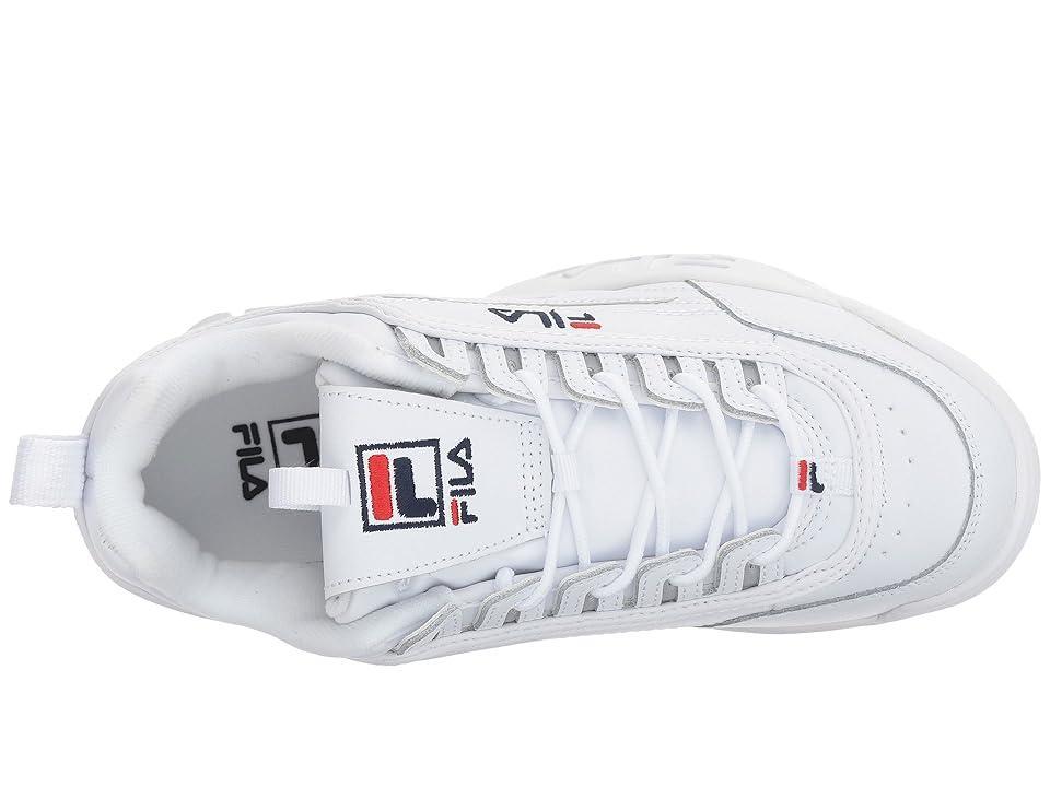 Fila Disruptor II Premium Fashion Sneaker Fila Navy/Fila Red 1) Women's Shoes Product Image