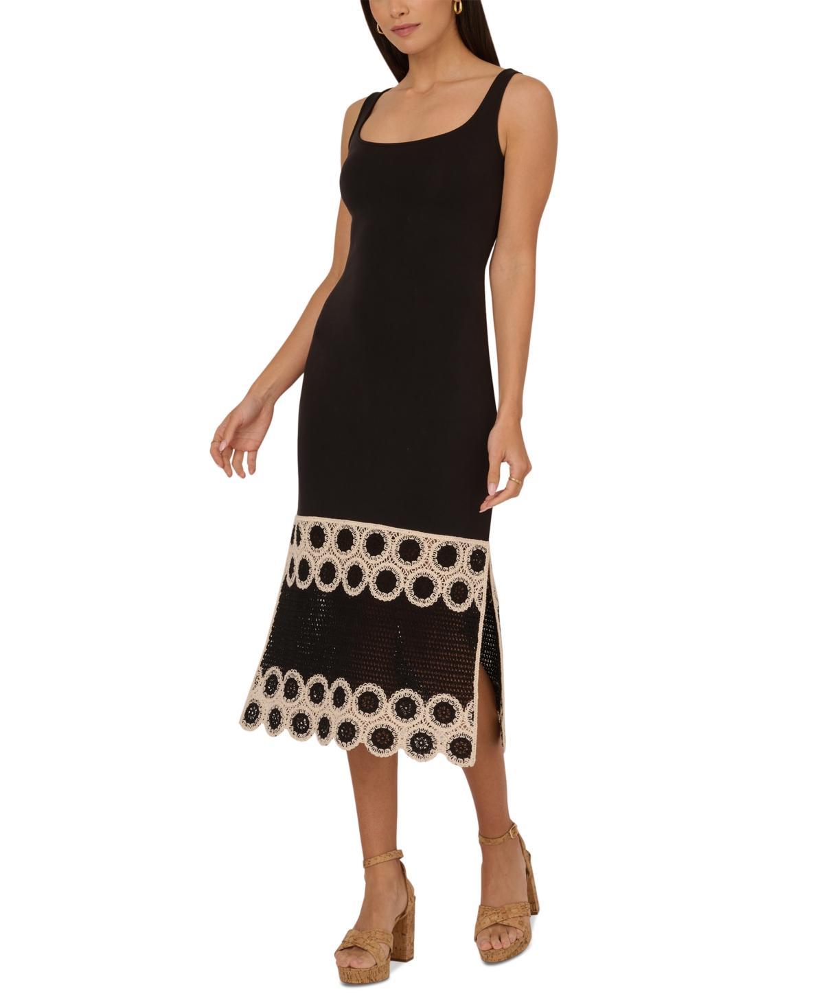 Women's Crochet Midi Sheath Dress Product Image