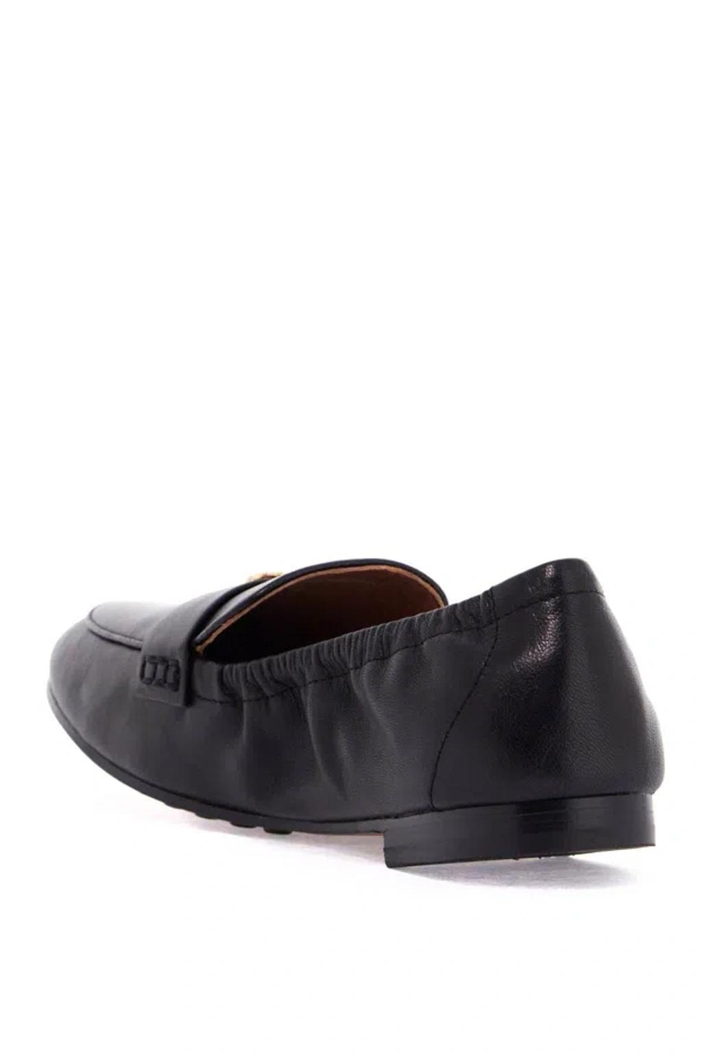 TORY BURCH Nappa Leather Ballerina In Black Product Image