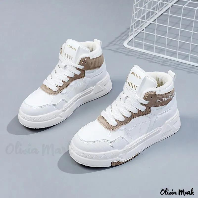 Olivia Mark – Little White Shoes Thickened Velvet Casual Shoes with Thick Soles Product Image