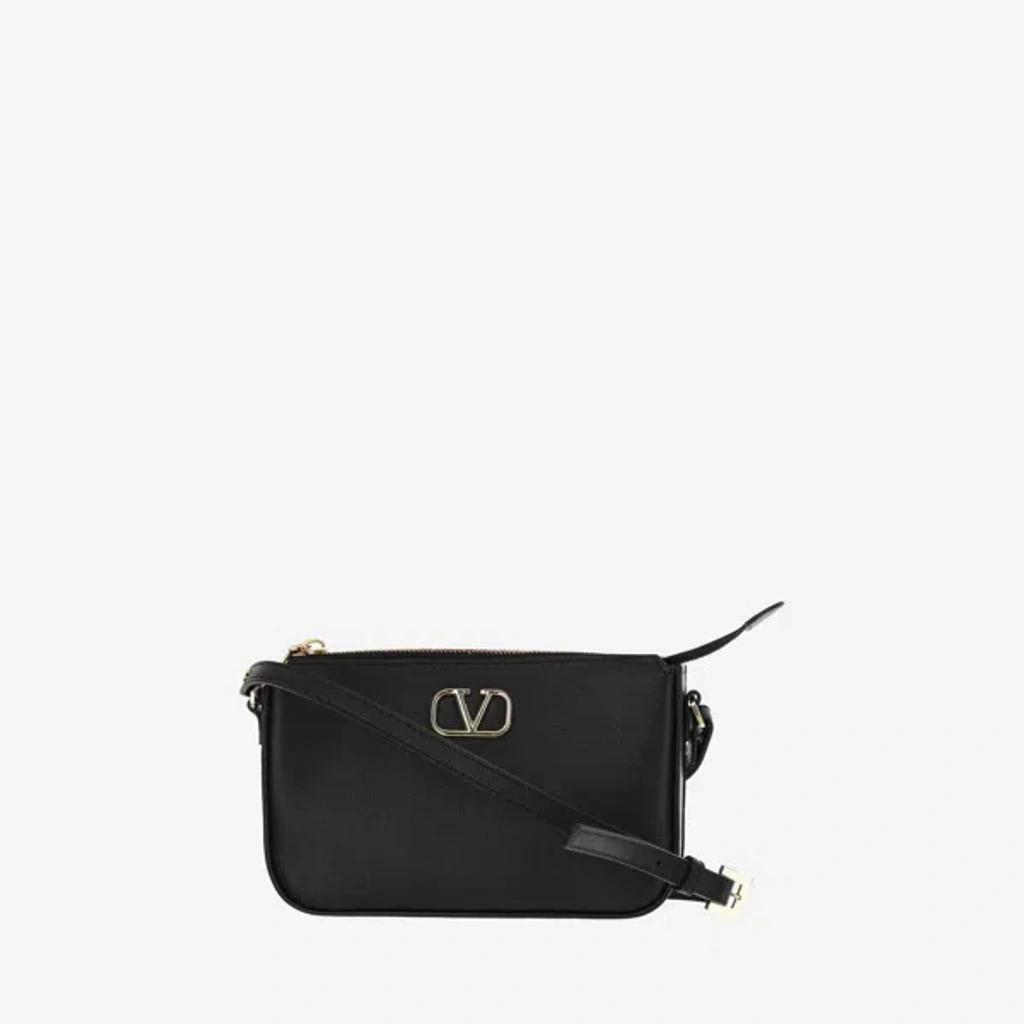 VALENTINO GARAVANI V-logo Signature Mini Shoulder Bag In Black Product Image