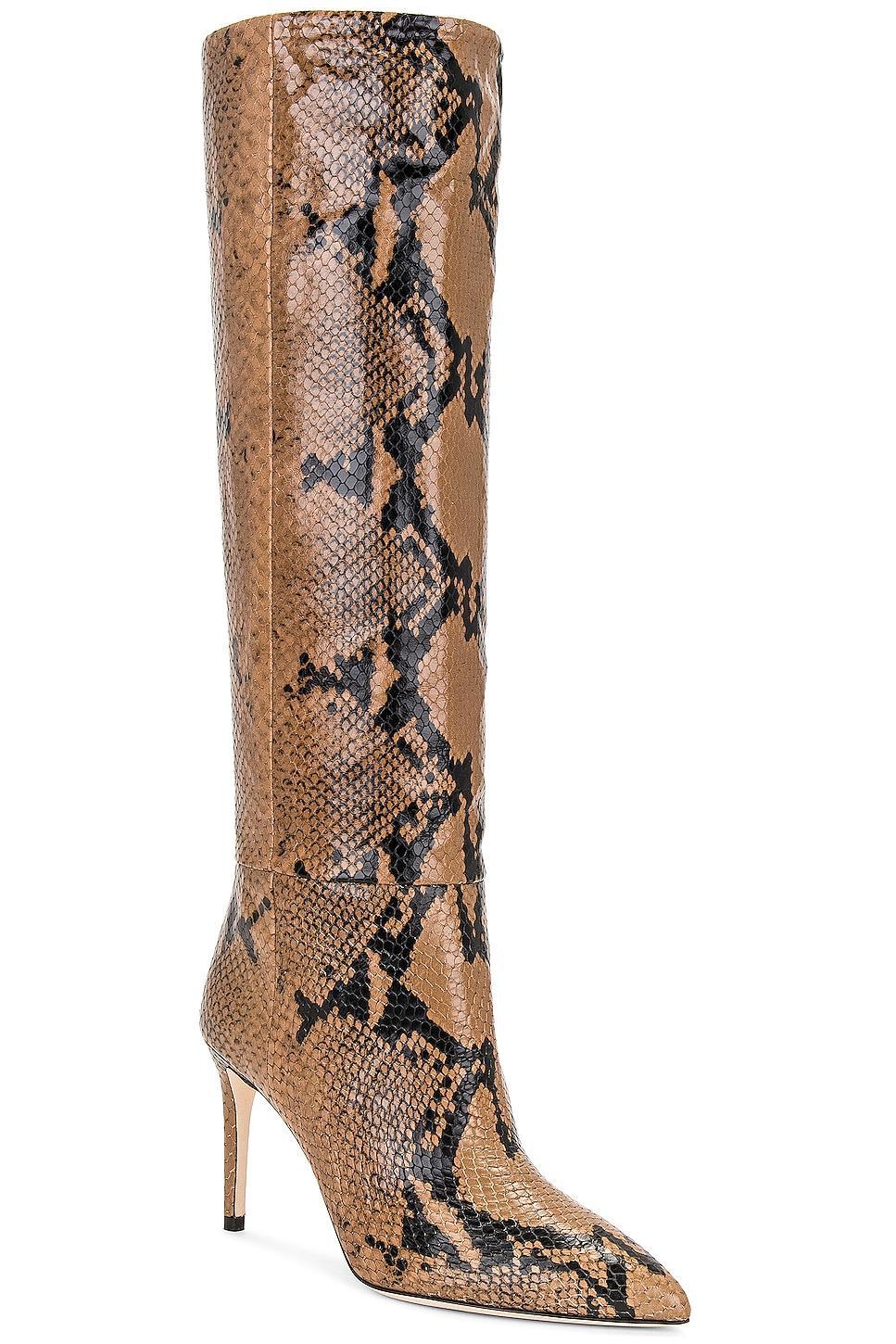 Paris Texas Stiletto Boot Heel 85 in Brown Product Image