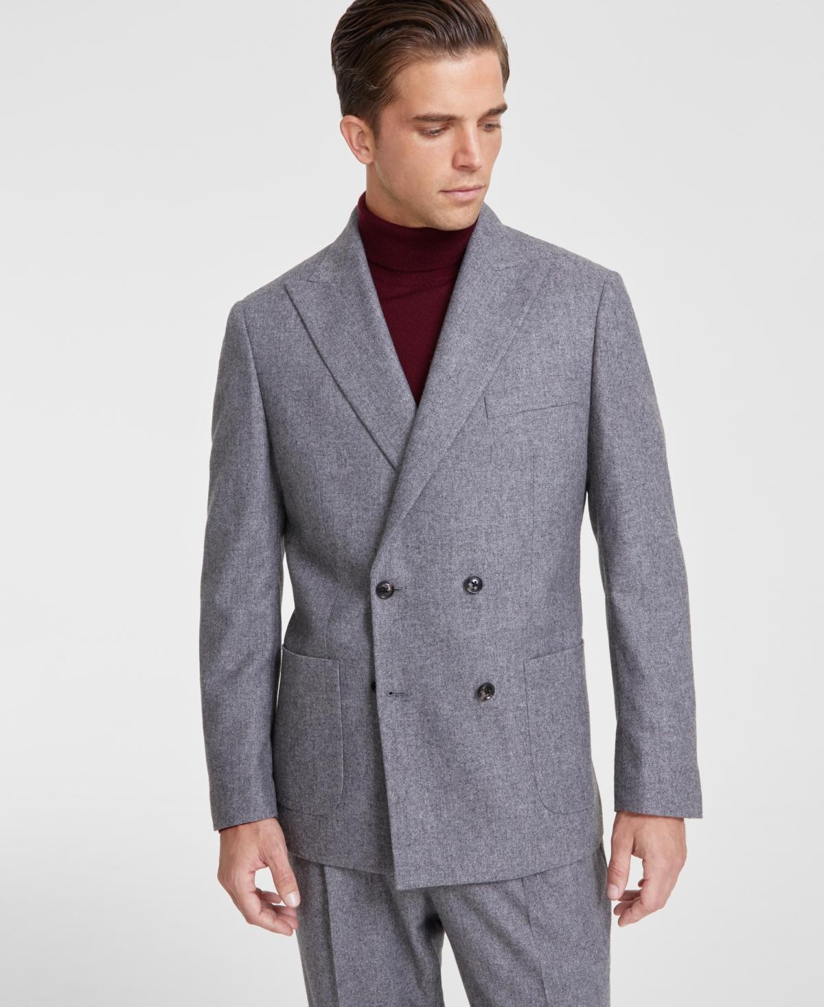 Tommy Hilfiger Mens Relaxed Modern-Fit Wool Tweed Db Suit Jacket Product Image