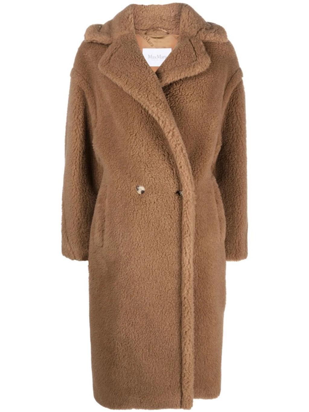 Brown Teddy Coat In Camel Product Image