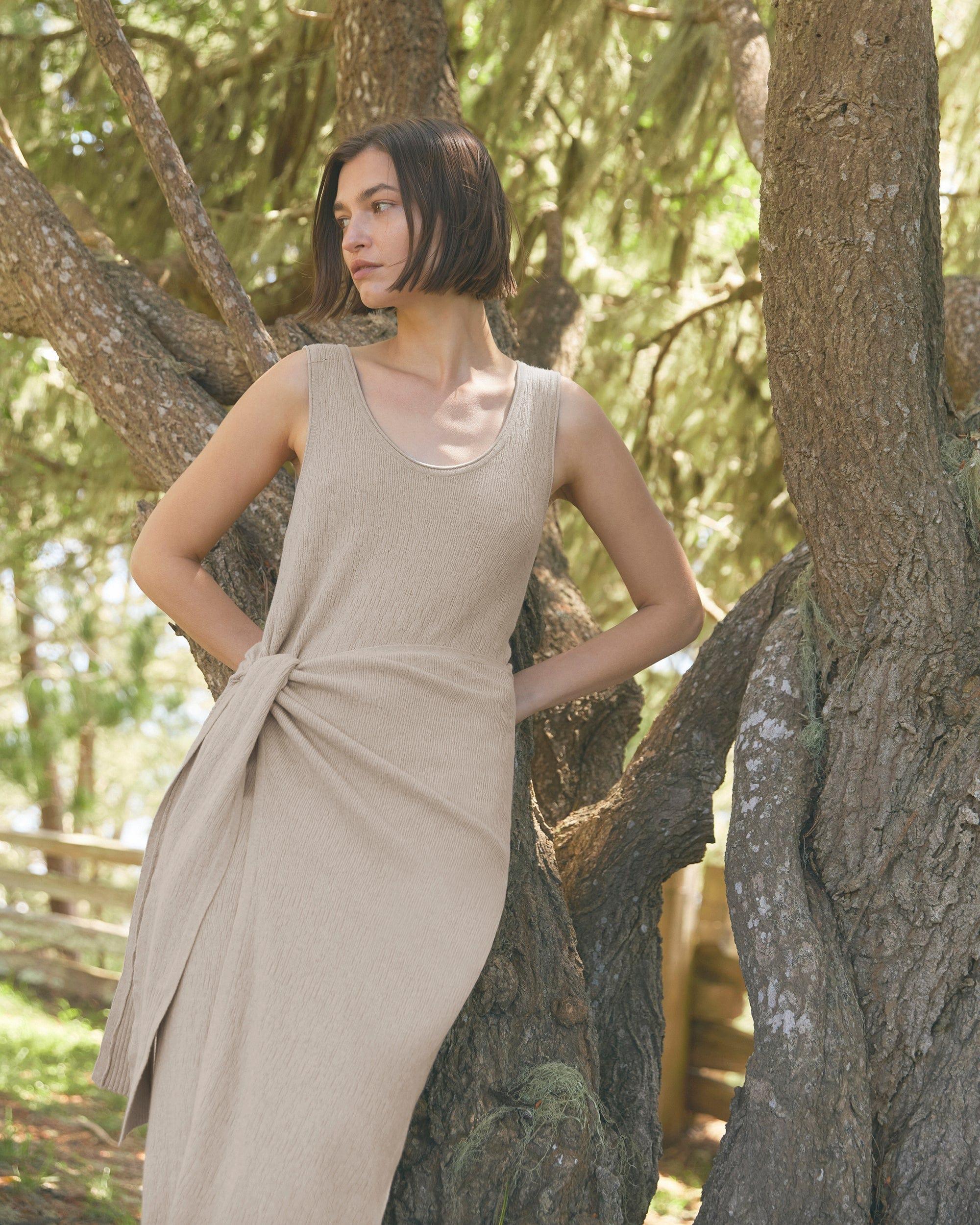 Bianca Linen-Cotton Wrap Dress Product Image