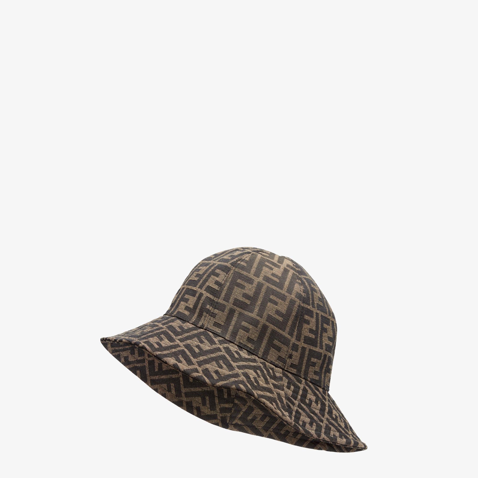 HatBrown canvas cloche hat product image