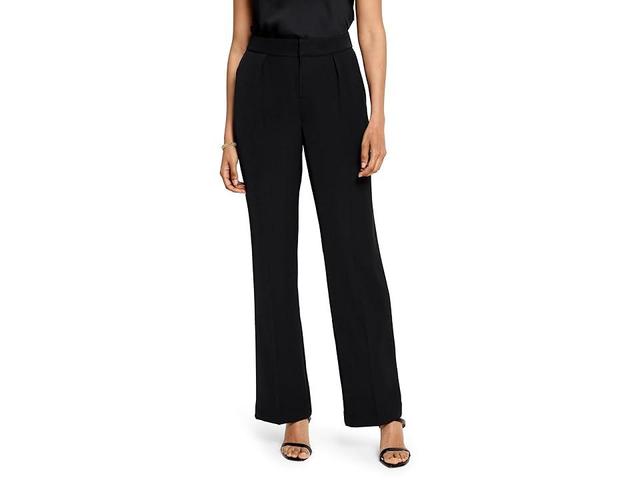 NIC+ZOE 31 Social Edit Wide-Leg Trousers Onyx) Women's Dress Pants Product Image