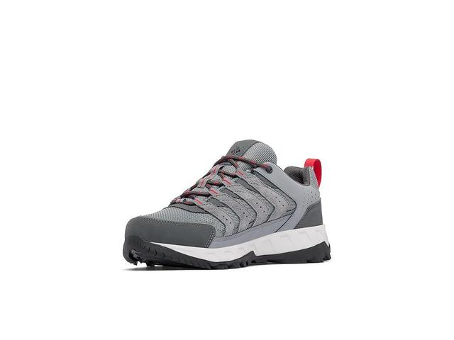 Columbia Strata Trail Low Wp (TI Grey Steel/Mountain Red) Men's Shoes Product Image