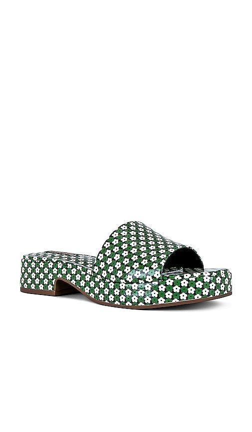 Larroude Athena Mule in Green. - size 9 (also in 6, 6.5, 7, 8, 8.5) Product Image