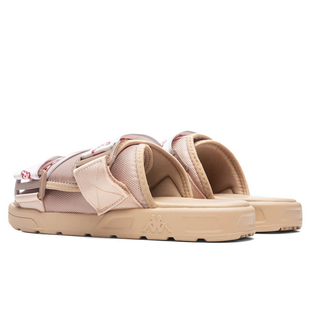 Logo Tape Kalpi Sandals - Beige/Light Pink Male Product Image