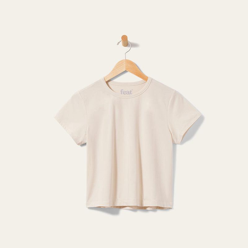 Womens BreezyBlend Stretch SS Crop Tee – Sale Product Image