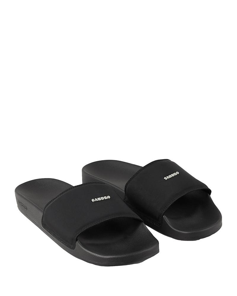 Sandro Mens Logo Rubber Pool Slides Product Image