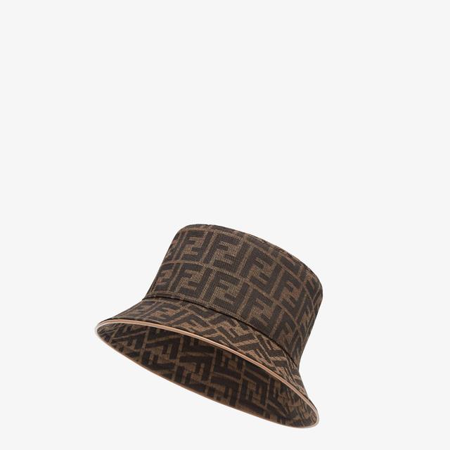 HatBrown FF jacquard hat Product Image