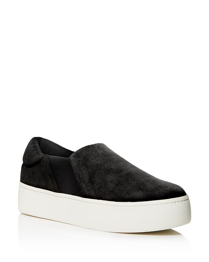 Womens Warren Leather Platform Slip-On Sneakers Product Image