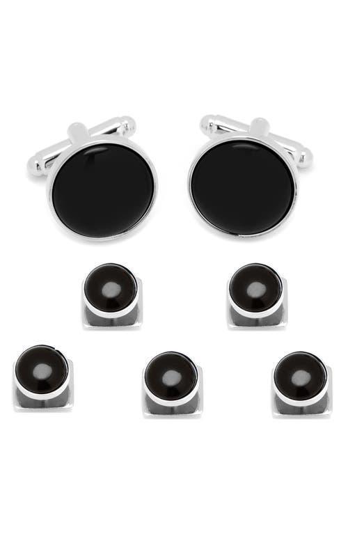 Cufflinks, Inc. Onyx Cuff Links & Studs Set Product Image