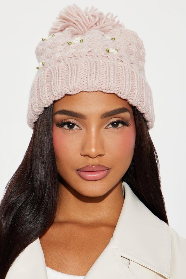 Rosy Love Beanie - Pink Product Image