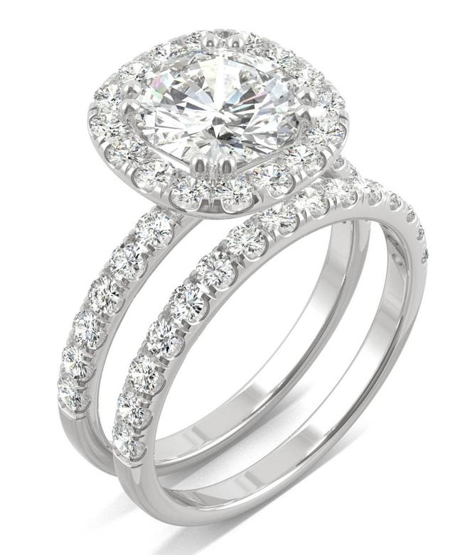 Moissanite Bridal Set (2-7/8 ct. t.w. Diamond Equivalent) in 14k white gold Product Image