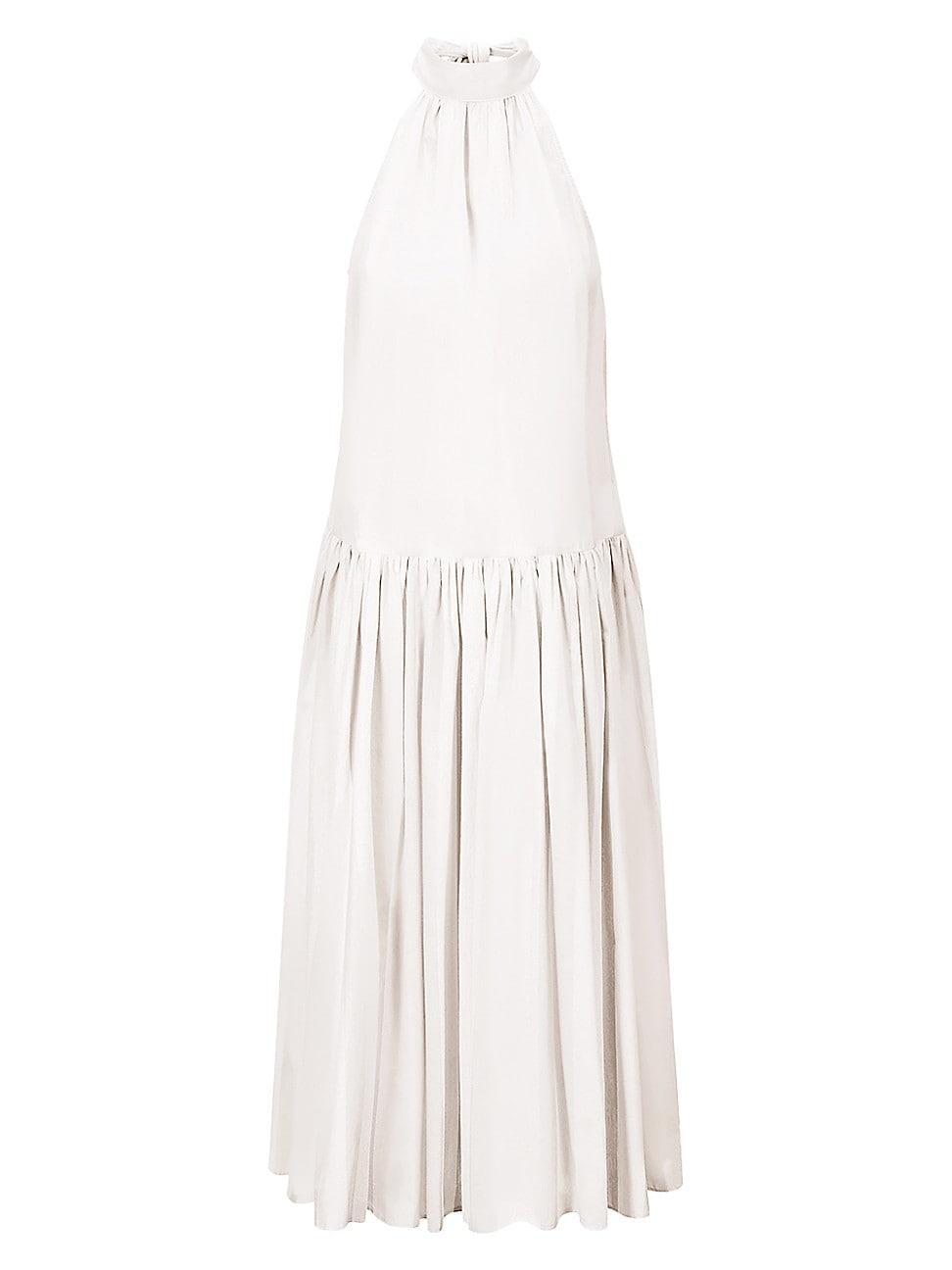 Womens Marlowe Poplin Halter Maxi Dress Product Image