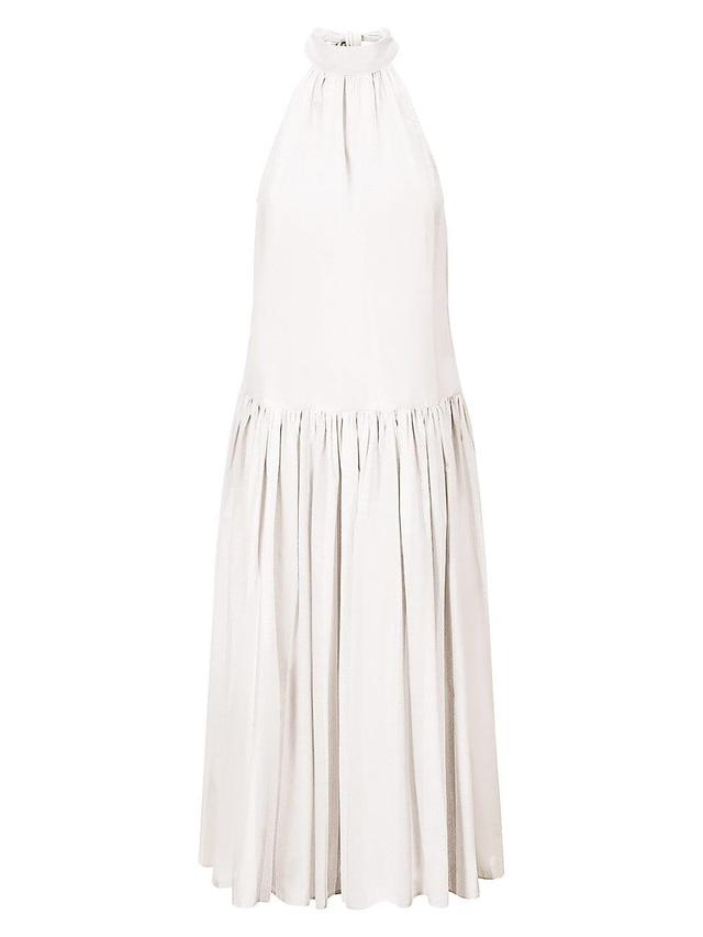 Womens Marlowe Poplin Halter Maxi Dress Product Image