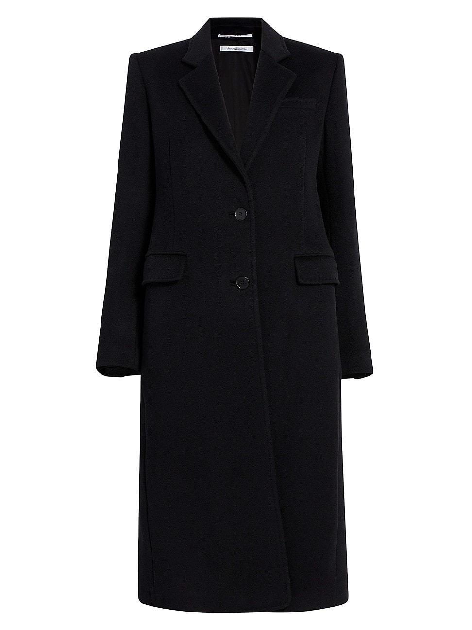 Womens Cashmere Tailored Coat Product Image