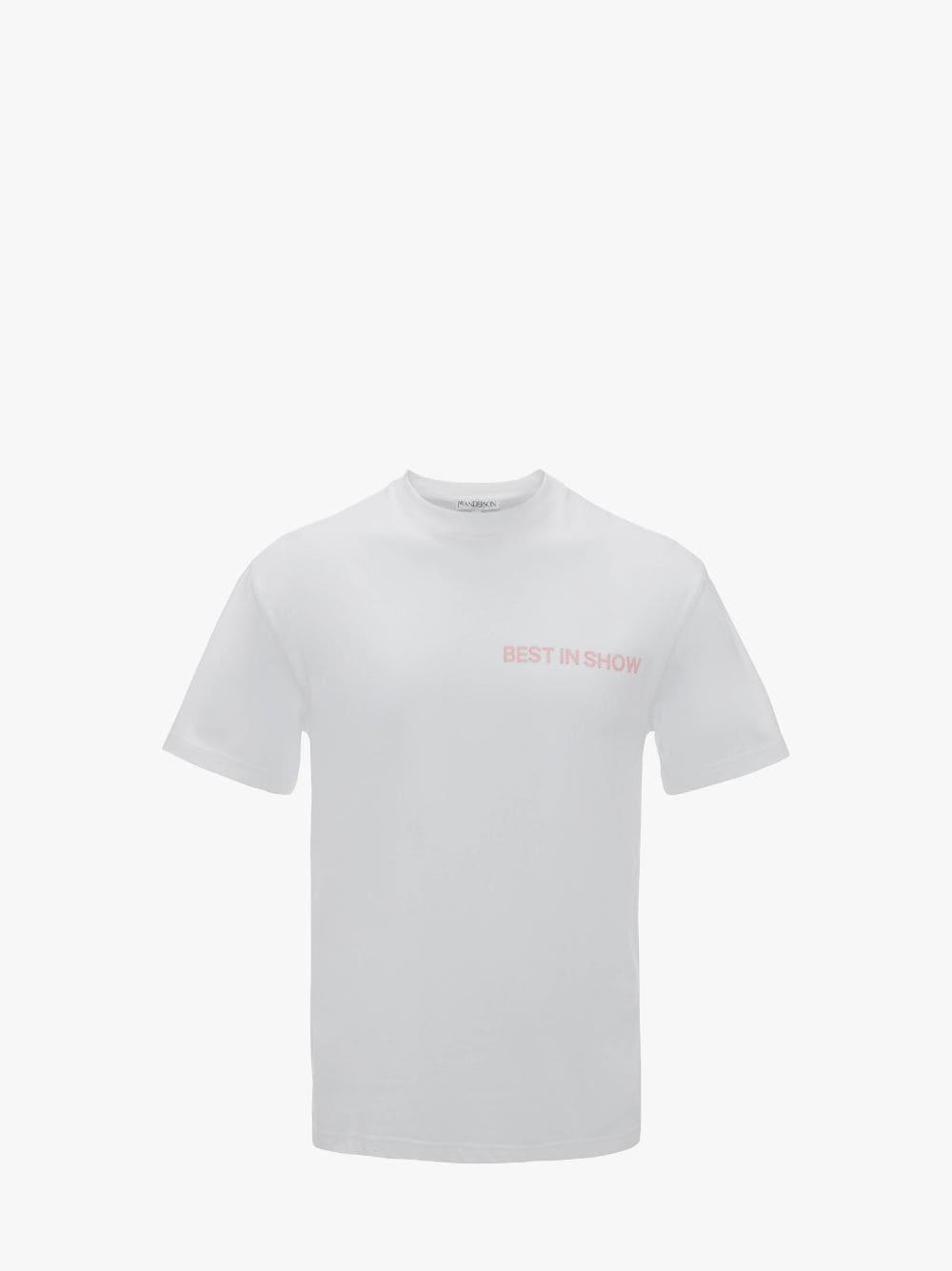 BEST IN SHOW BACK PRINT T-SHIRT in white | JW Anderson US  Product Image