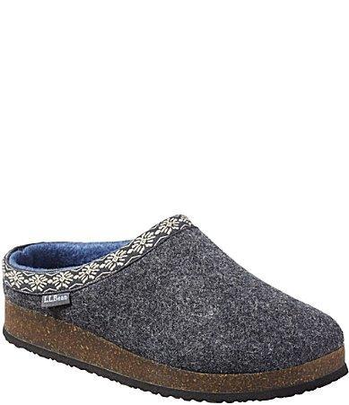 L.L.Bean Womens Wool Slipper Clogs Product Image