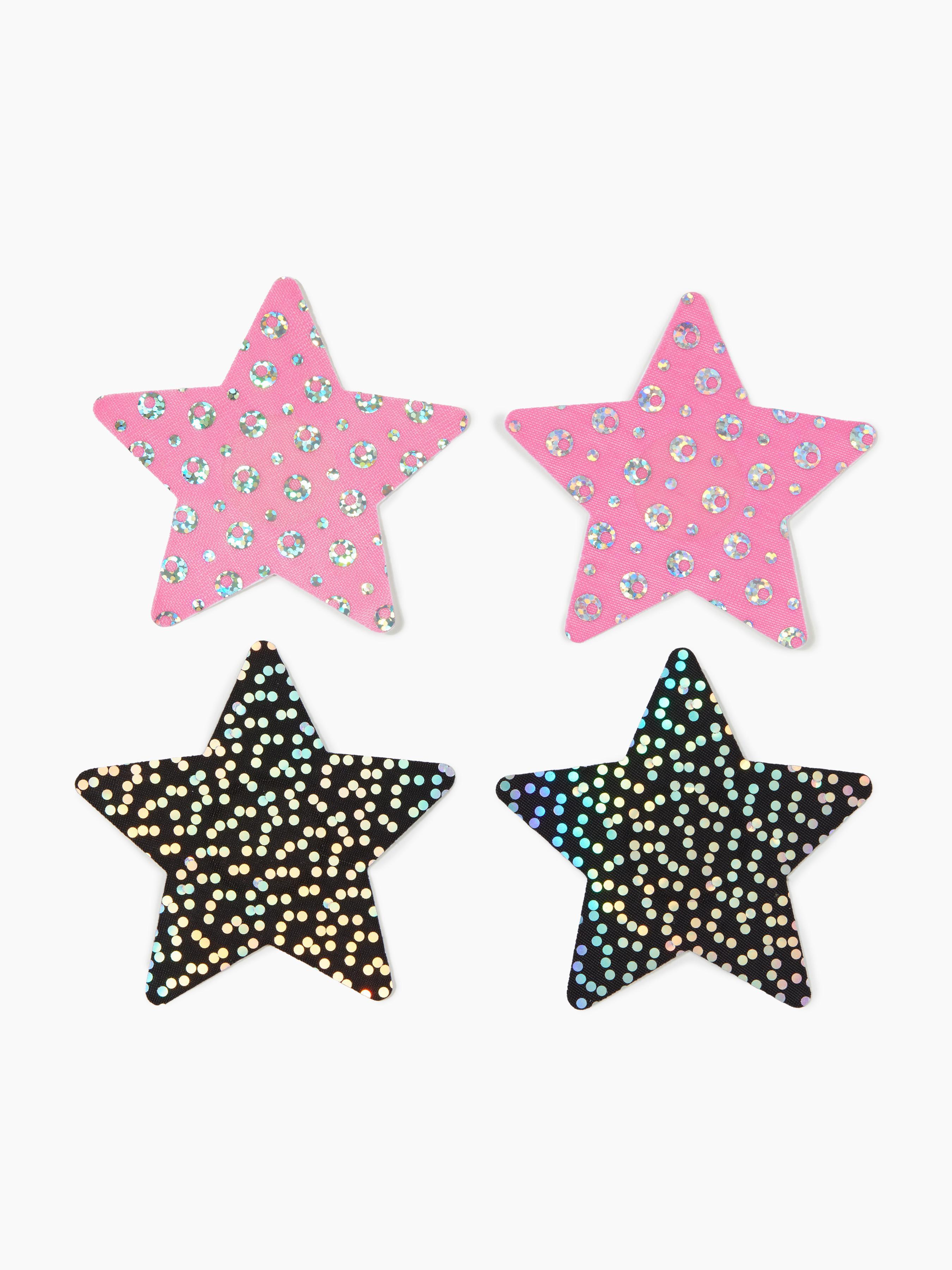 2Pack Reusable Adhesive Silicone Star Nipple Cover Product Image