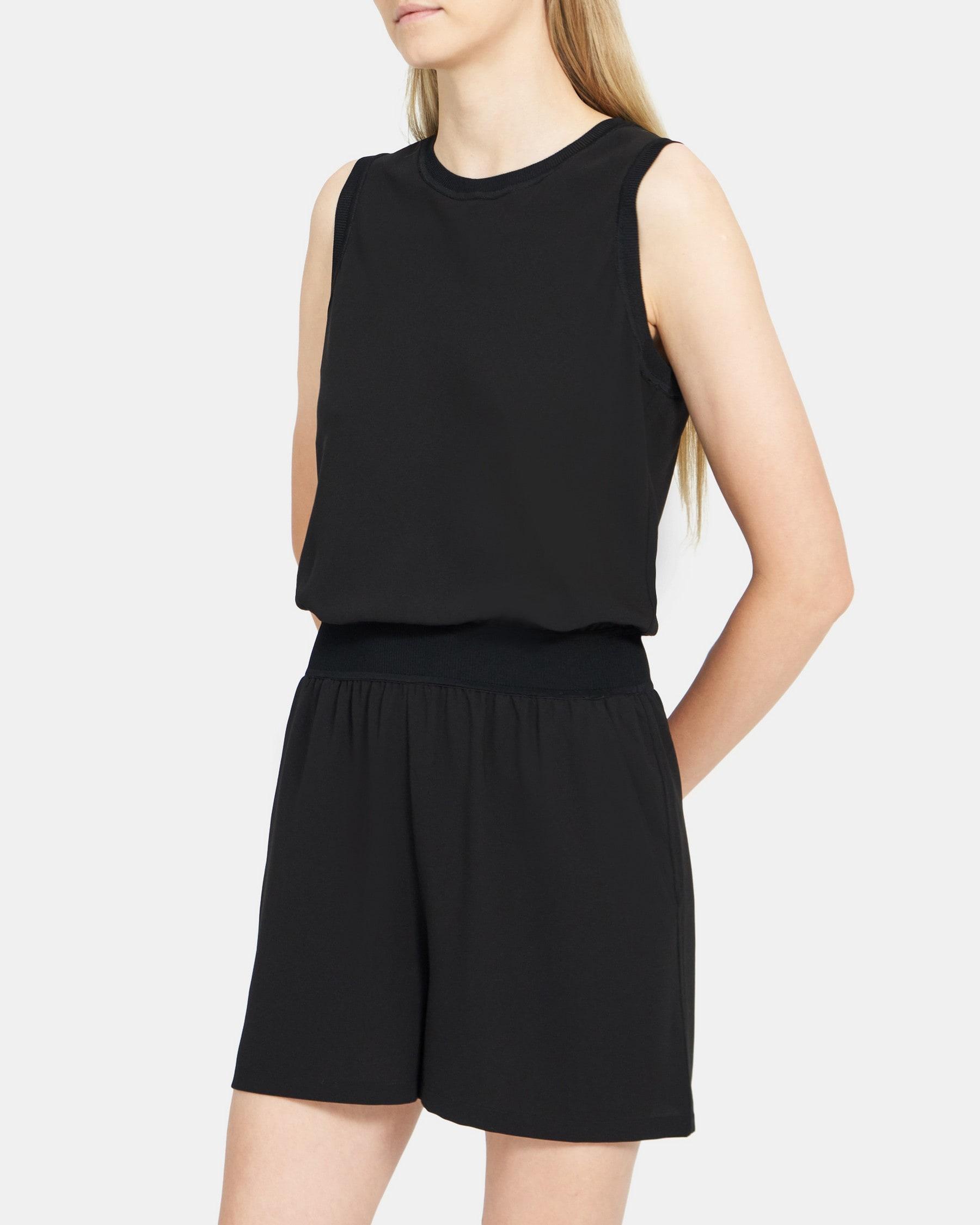 Lewie Romper in Crepe Product Image