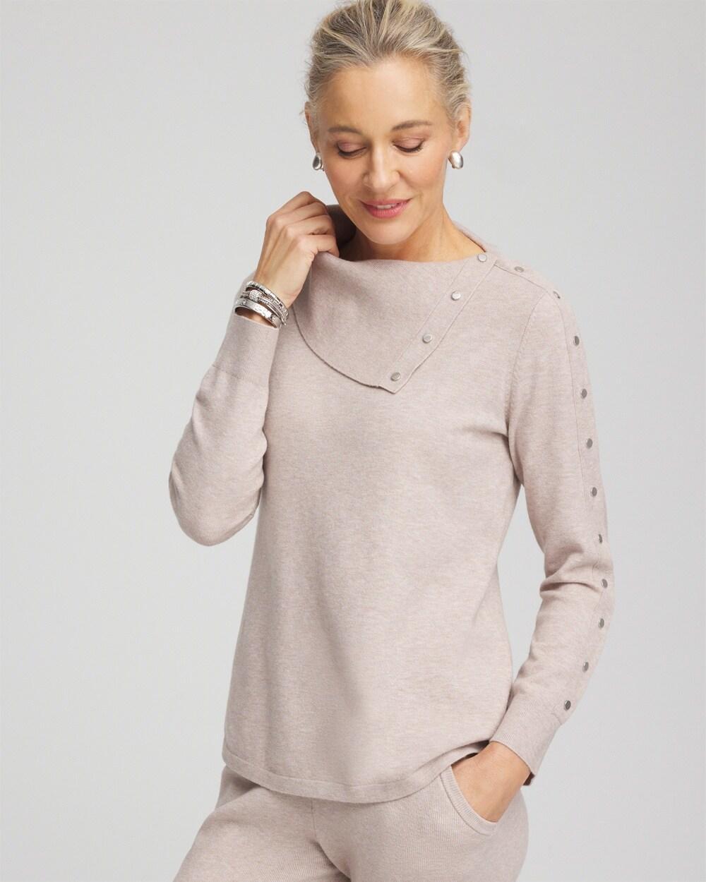 Zenergy® Luxe Cashmere Blend Mock Neck Sweater Product Image