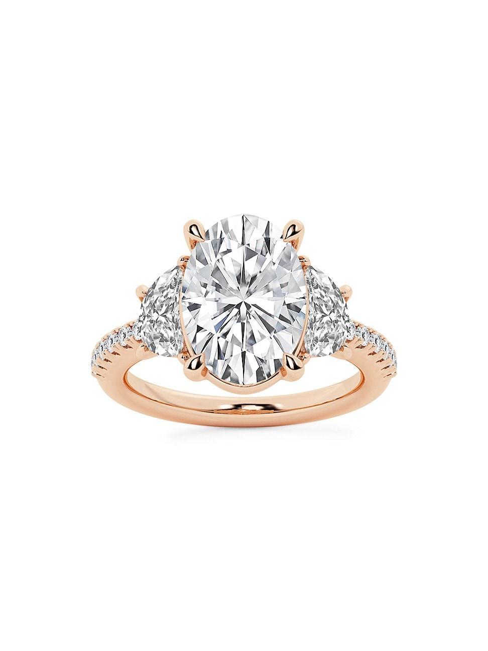 Womens 14K Rose Gold & Oval Lab-Grown Diamond Ring/2.75-7.00 TCW Product Image