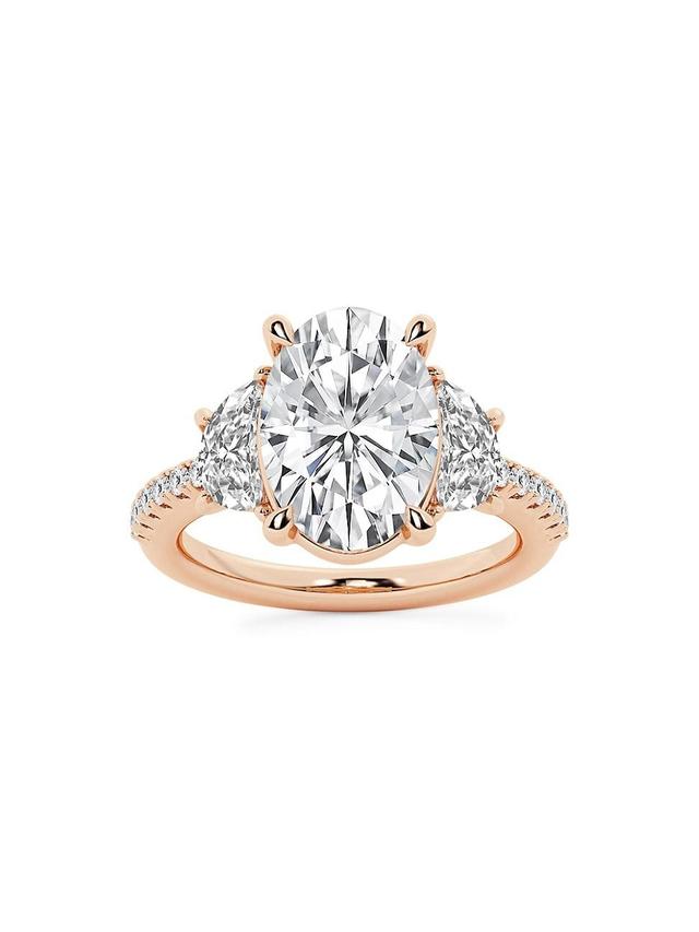 Womens 14K Rose Gold & Oval Lab-Grown Diamond Ring/2.75-7.00 TCW Product Image