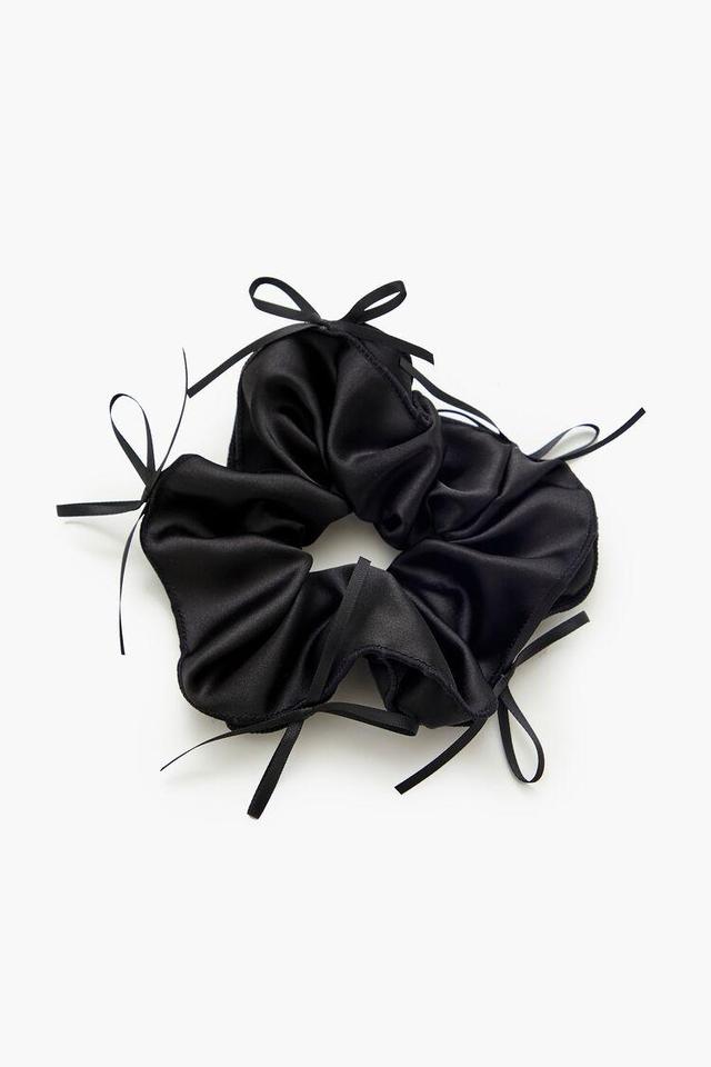 Satin Bow Hair Scrunchie | Forever 21 Product Image