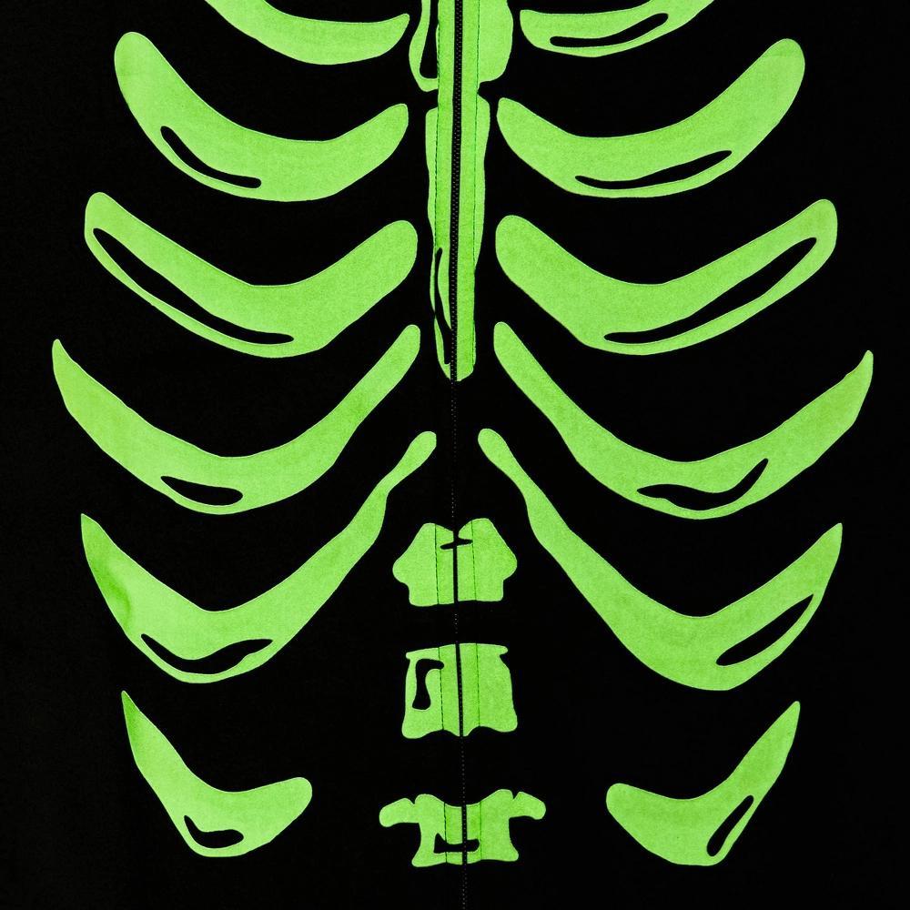 Womens Glow-in-the-Dark Skeleton Halloween Matching Family Union Suit Pajama - Hyde & EEK! Boutique M Product Image