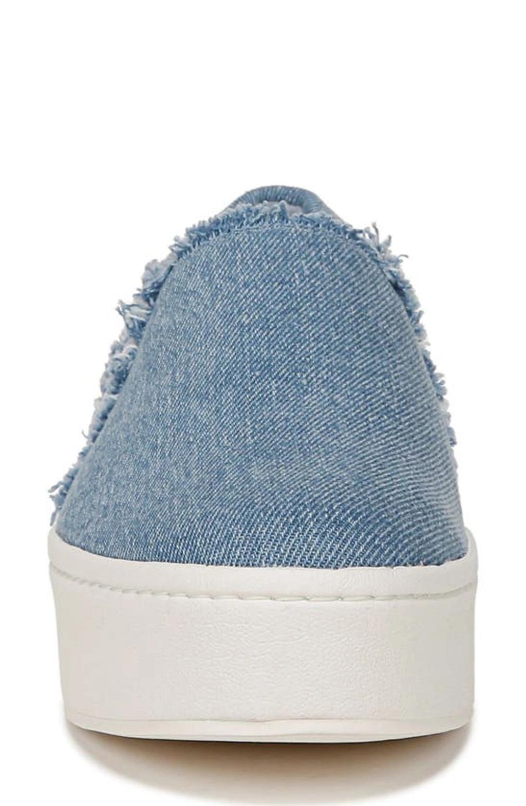 Warren Frayed Denim Slip-on Sneakers Product Image