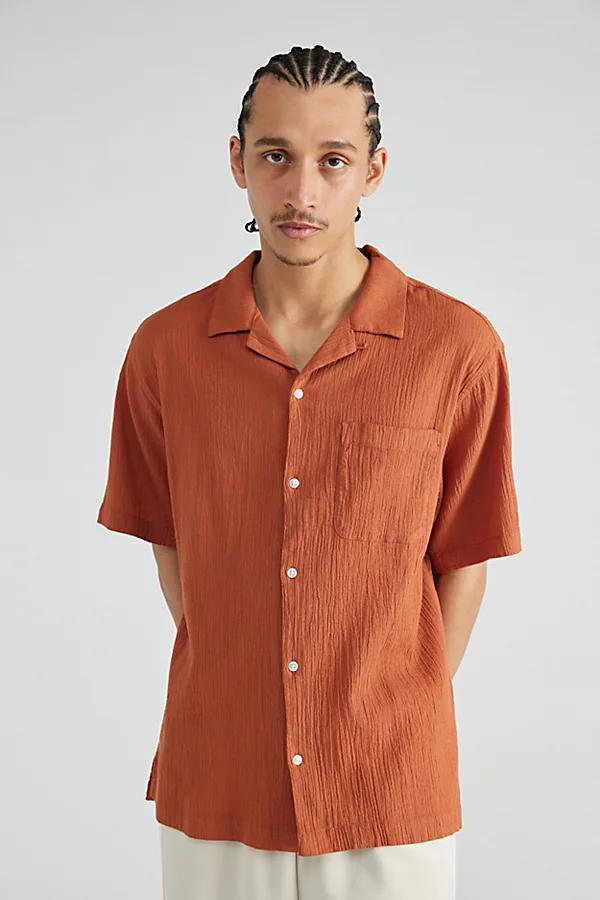 Standard Cloth Liam Crinkle Shirt Top Mens at Urban Outfitters Product Image