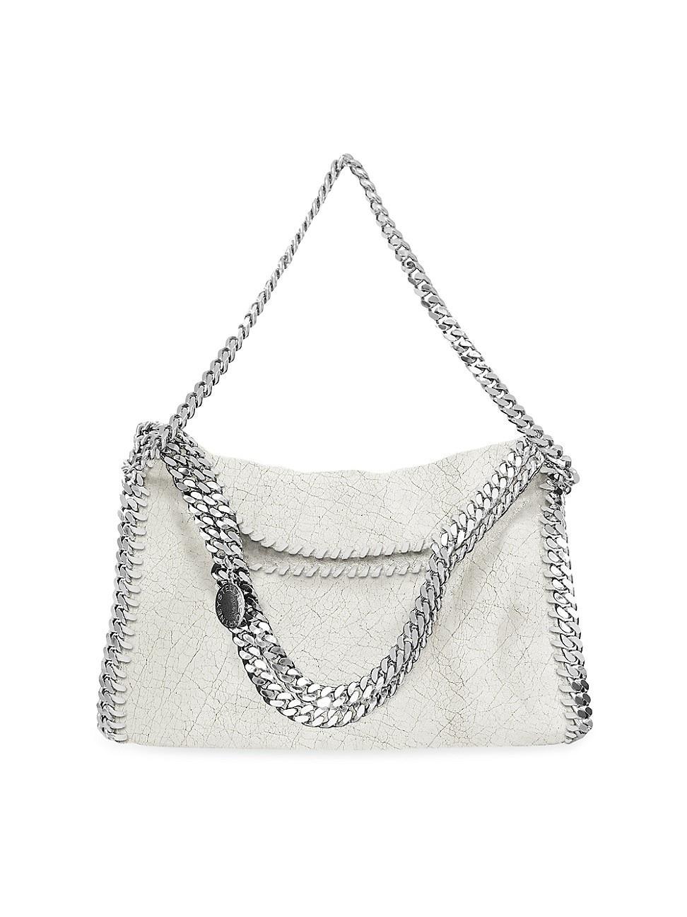 Womens Falabella Three-Chain Crackled Tote Bag Product Image