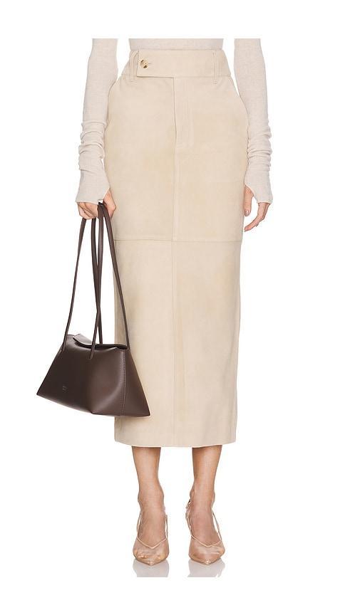 Suede Column Skirt Product Image