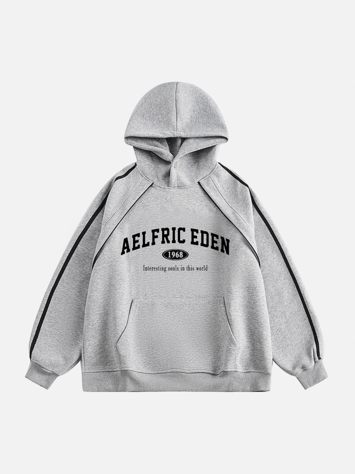 Aelfric Eden Retro Letter Print Hoodie Product Image